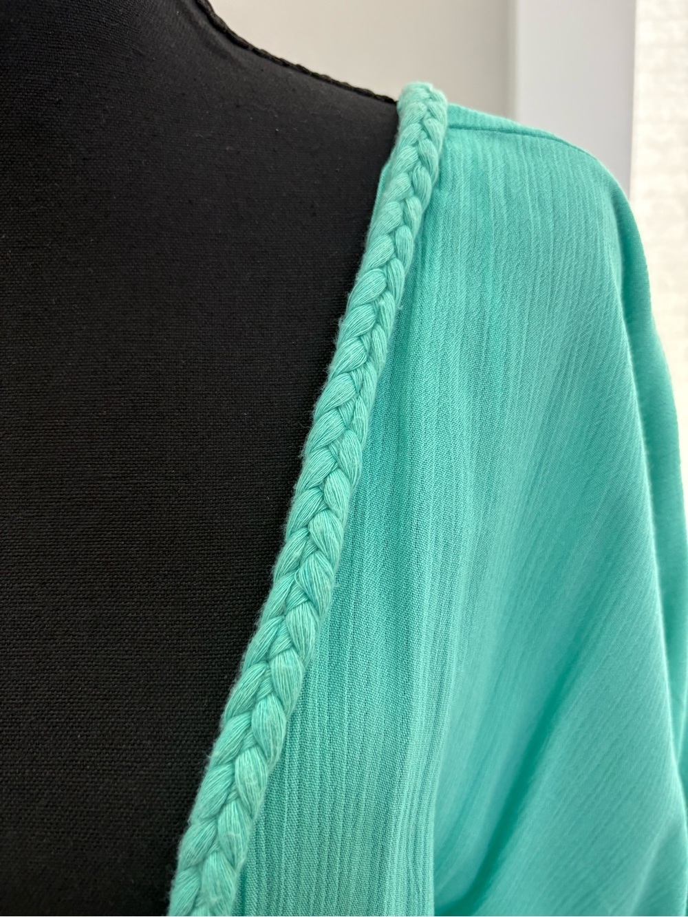 Raviya Braid-Trim V-Neck Cover-Up Dress - Picture 5 of 8